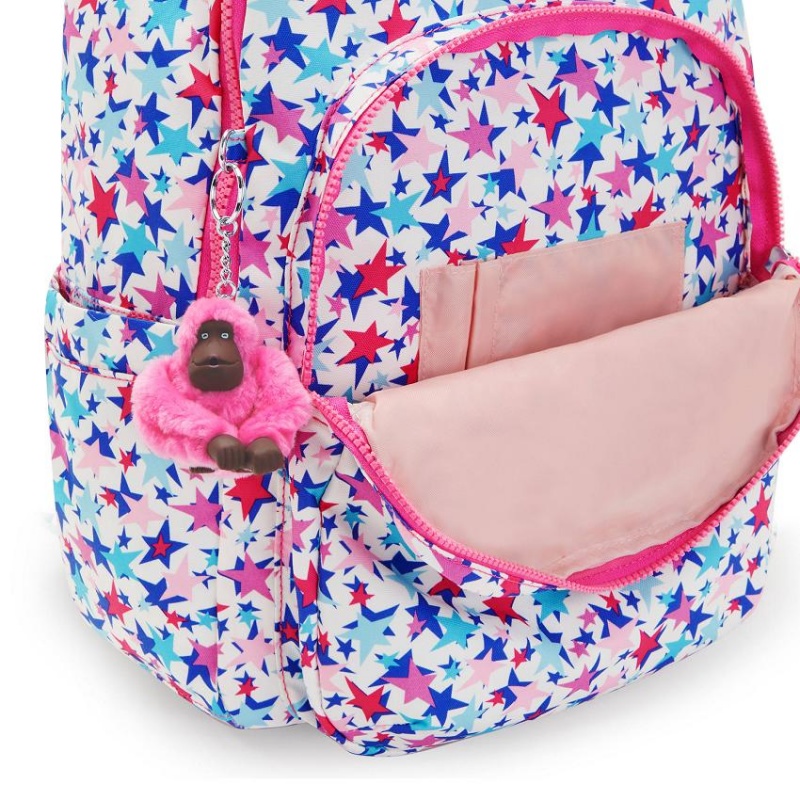 Blue Pink Kipling Seoul Large Laptop Backpacks | UAE-K1345O