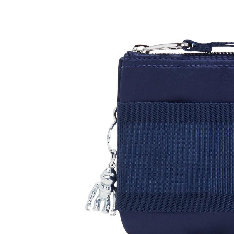 Blue Stripes Kipling Creativity Extra Large Wallets | UAE-K1160J