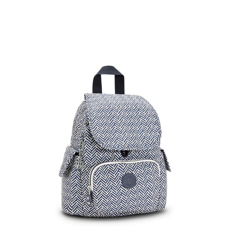 Blue white Kipling City Pack Mini Fashion Backpacks | UAE-K1208R