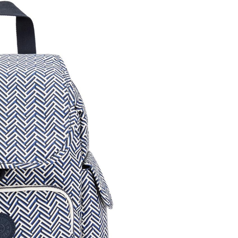 Blue white Kipling City Pack Mini Fashion Backpacks | UAE-K1208R