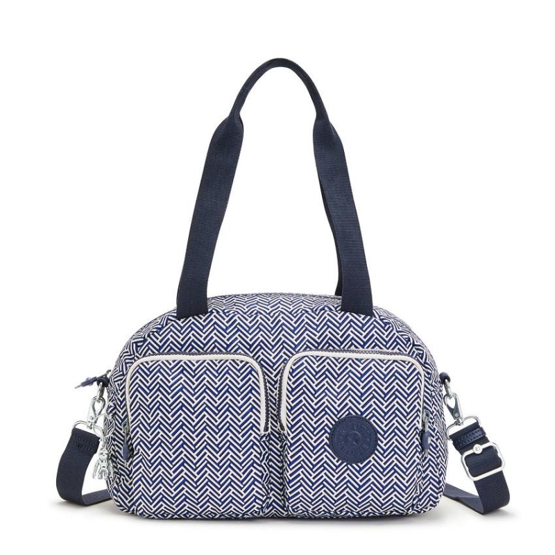 Blue white Kipling Cool Defea Shoulder Bags | UAE-K1939U