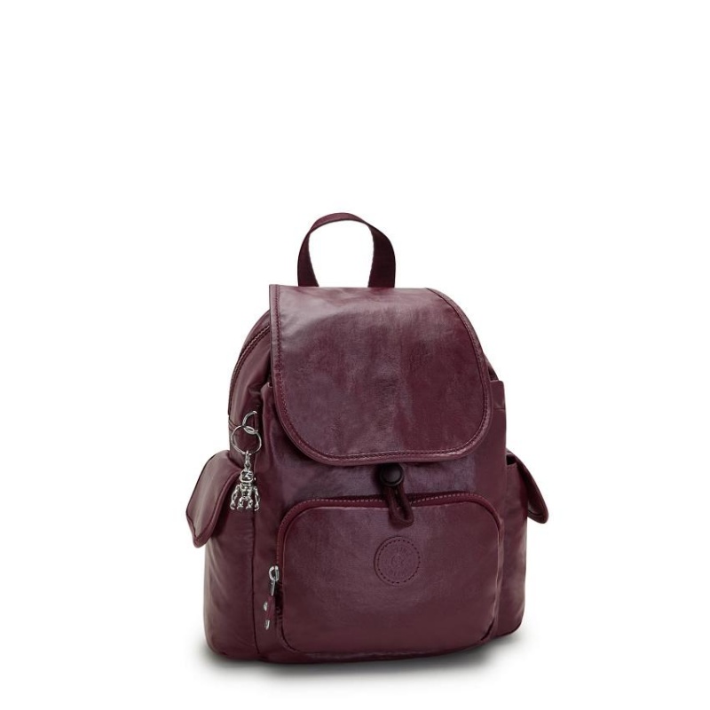 Burgundy Kipling City Pack Mini Fashion Backpacks | UAE-K1212I