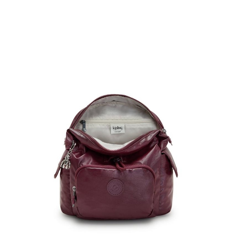 Burgundy Kipling City Pack Mini Fashion Backpacks | UAE-K1212I