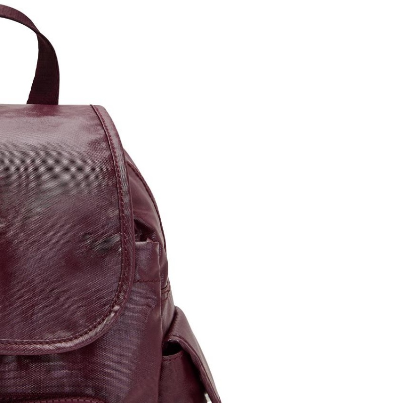 Burgundy Kipling City Pack Mini Fashion Backpacks | UAE-K1212I