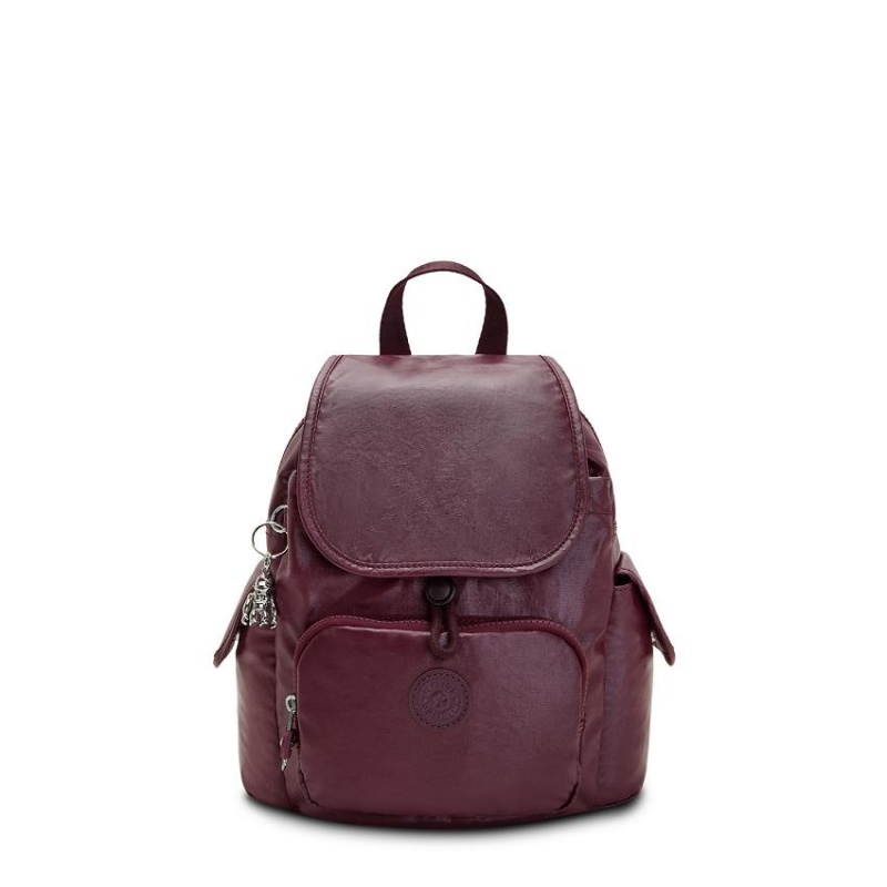 Burgundy Kipling City Pack Mini Fashion Backpacks | UAE-K1212I