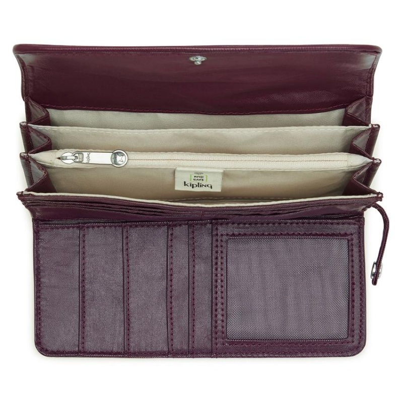 Burgundy Kipling Money Land Toiletry Bags | UAE-K2078G