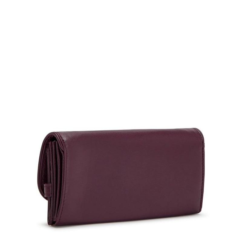 Burgundy Kipling Money Land Wallets | UAE-K1171S