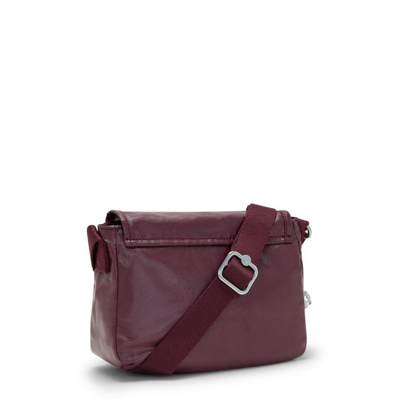 Burgundy Kipling Sabian Metallic Handbags | UAE-K1823E