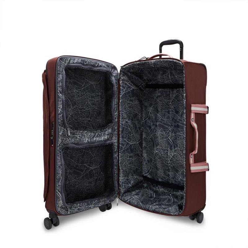 Burgundy Kipling Spontaneous Large Rolling Luggage | UAE-K2040W