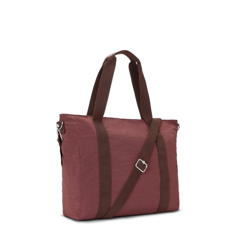 Dark Red Kipling Asseni Tote Bags | UAE-K1755N