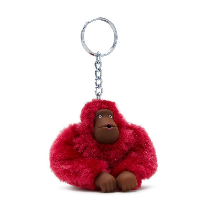 Dark Red Kipling Sven Small Keychains | UAE-K1083S