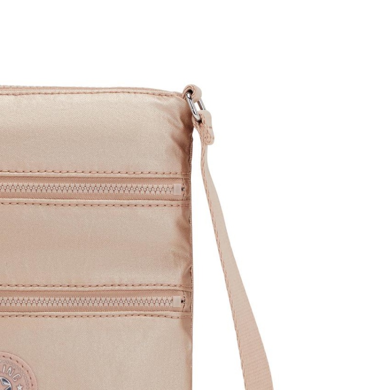 Gold Metal Kipling Keiko Crossbody Bags | UAE-K1632Y