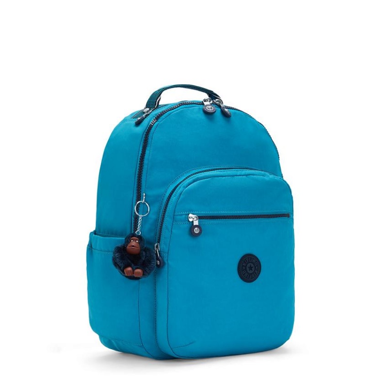 Green Kipling Seoul Large Backpacks | UAE-K2187Z