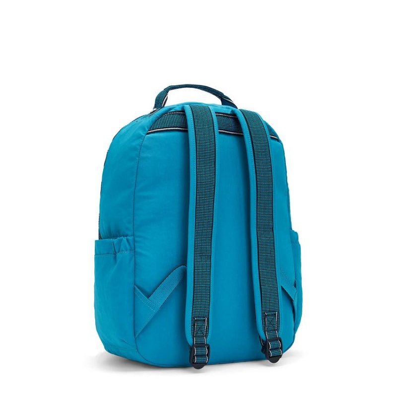 Green Kipling Seoul Large Backpacks | UAE-K2187Z