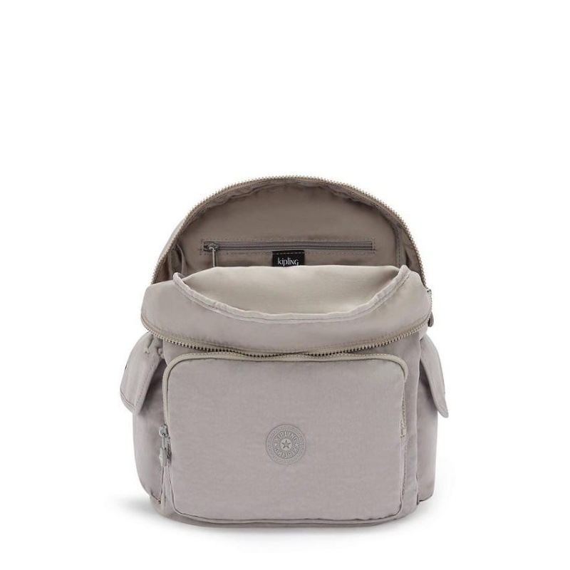 Grey Kipling City Pack Backpacks | UAE-K2170J