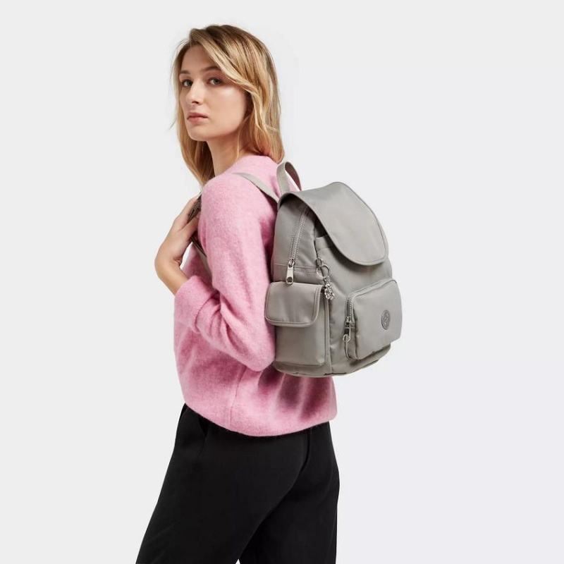 Grey Kipling City Pack Small Fashion Backpacks | UAE-K1219K