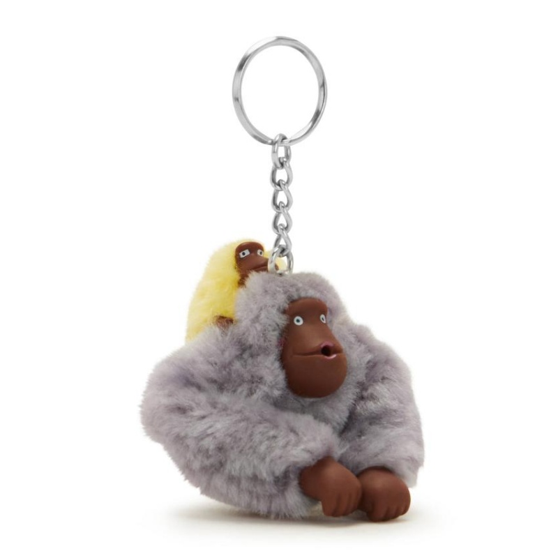 Grey Kipling Mom And Baby Keychains | UAE-K1025G