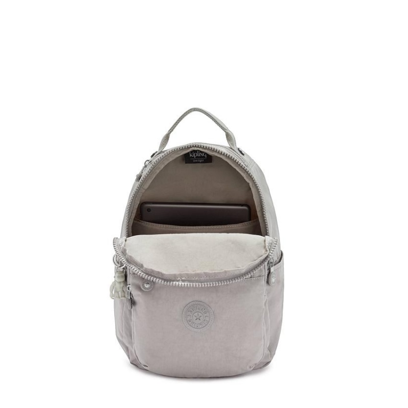 Grey Kipling Seoul Small Backpacks | UAE-K2197F