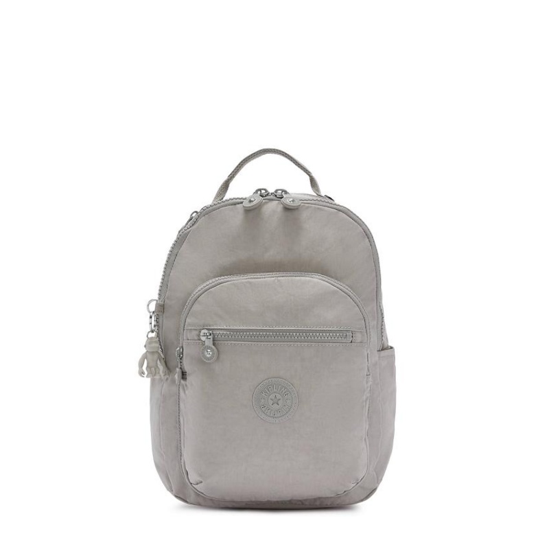 Grey Kipling Seoul Small Backpacks | UAE-K2197F