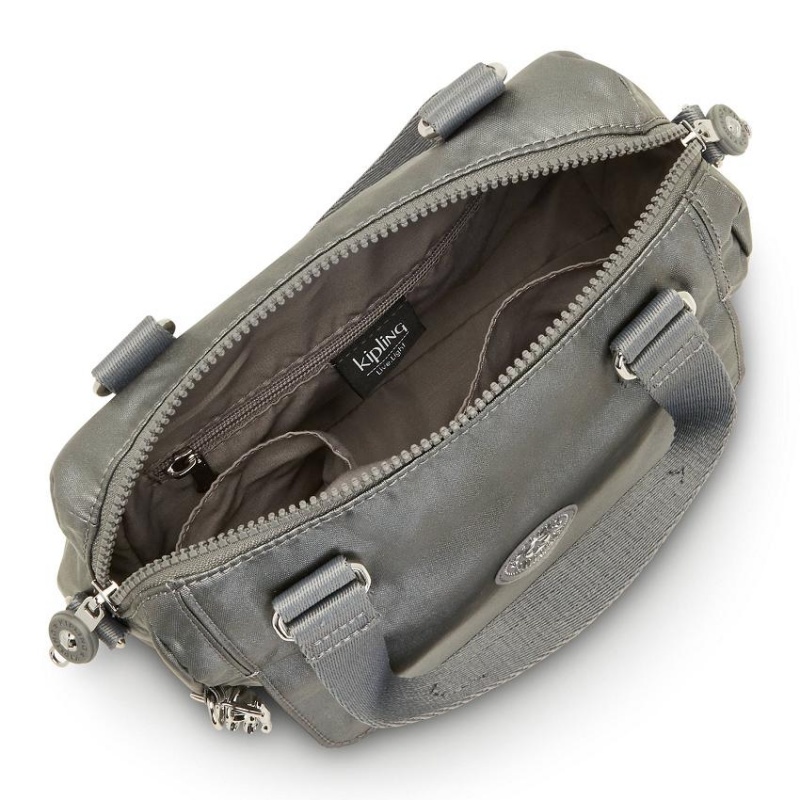 Grey Metal Kipling Zeva Crossbody Bags | UAE-K1706C