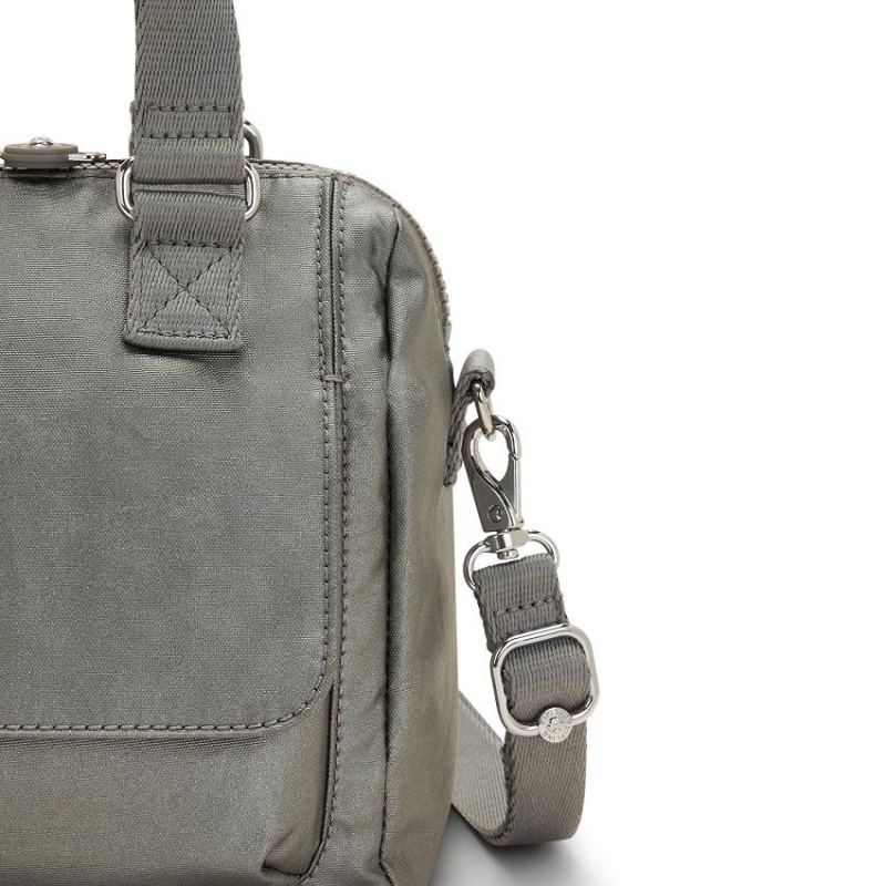 Grey Metal Kipling Zeva Crossbody Bags | UAE-K1706C