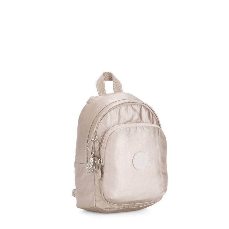 Metal Kipling Delia Compact Metallic Backpacks | UAE-K1362D