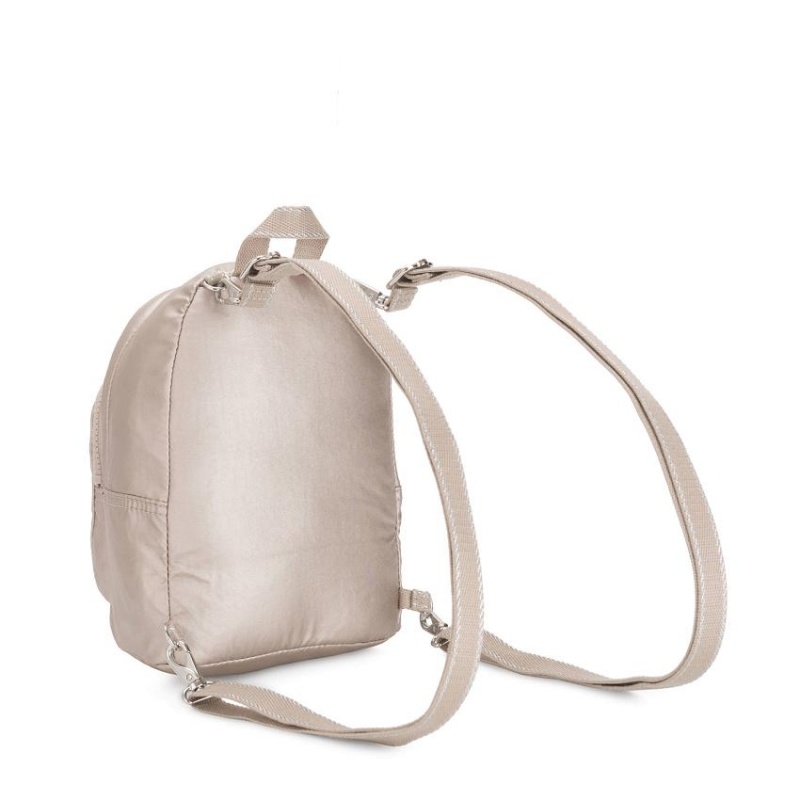 Metal Kipling Delia Compact Metallic Backpacks | UAE-K1362D