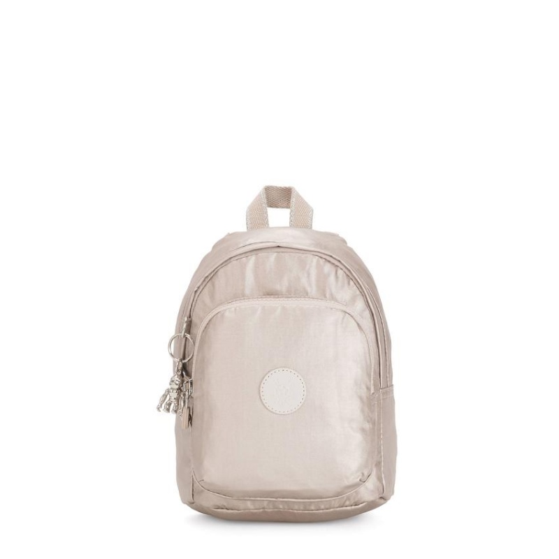 Metal Kipling Delia Compact Metallic Backpacks | UAE-K1362D