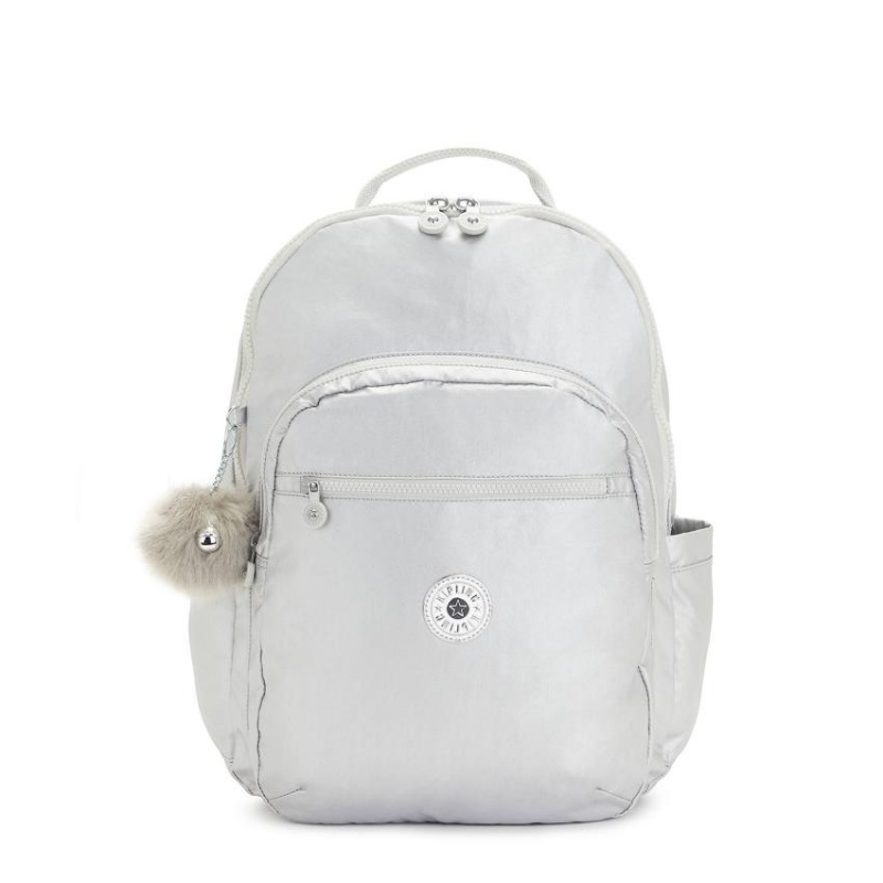 Metal Kipling Seoul Extra Large Metallic Backpacks | UAE-K1366R