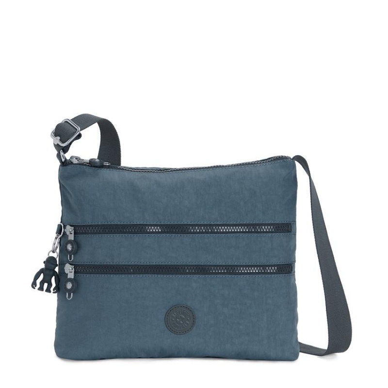 Navy Grey Kipling Alvar Crossbody Bags | UAE-K1488B