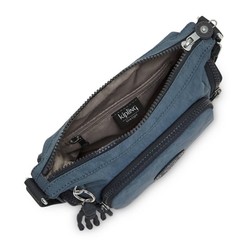 Navy Grey Kipling Gabbie Mini Crossbody Bags | UAE-K1574C