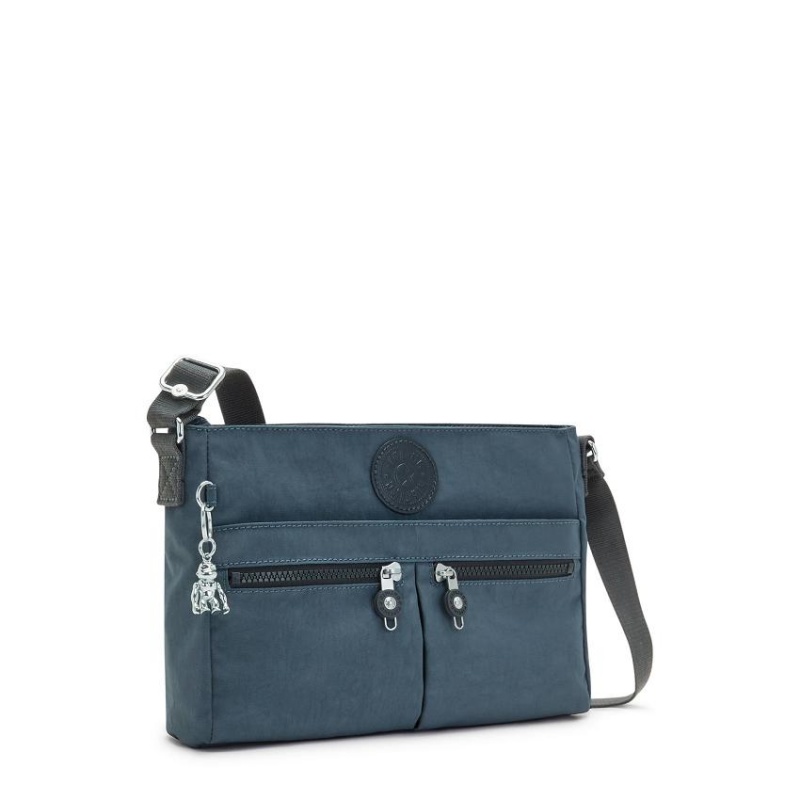 Navy Grey Kipling New Angie Crossbody Bags | UAE-K1658J