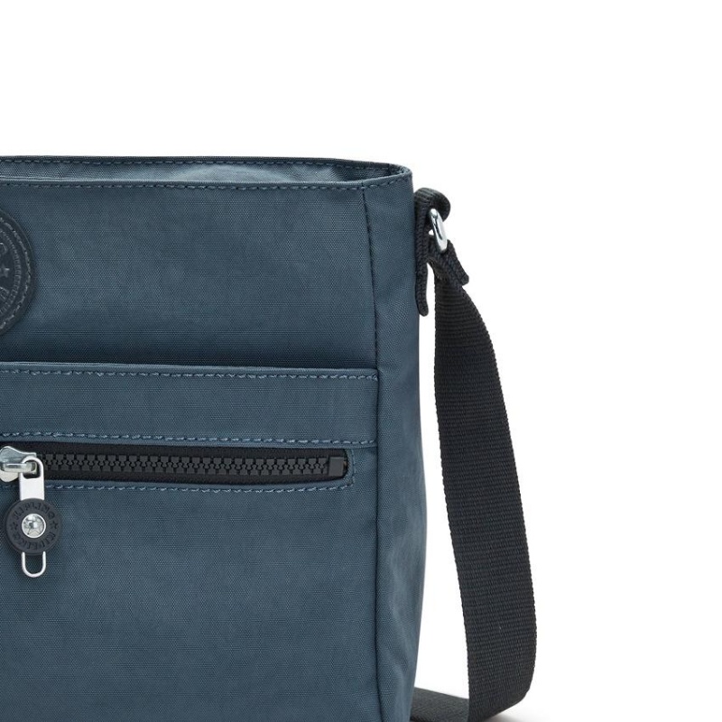 Navy Grey Kipling New Angie Crossbody Bags | UAE-K1658J