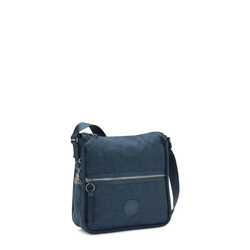 Navy Grey Kipling Oswin Shoulder Bags | UAE-K1982Y