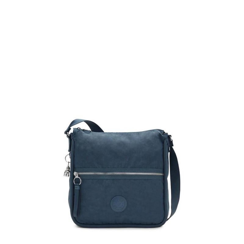 Navy Grey Kipling Oswin Shoulder Bags | UAE-K1982Y