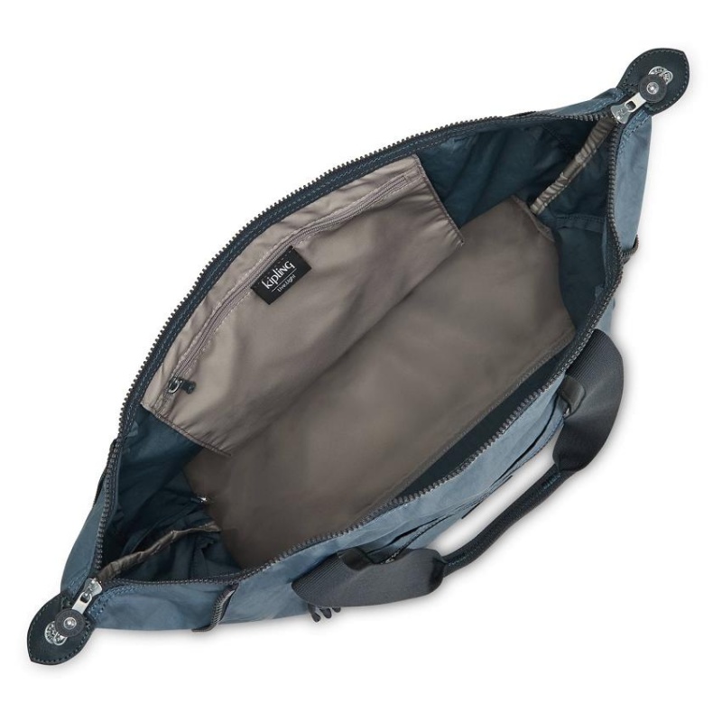 Navy Kipling Art Medium Duffle Bags | UAE-K2018M