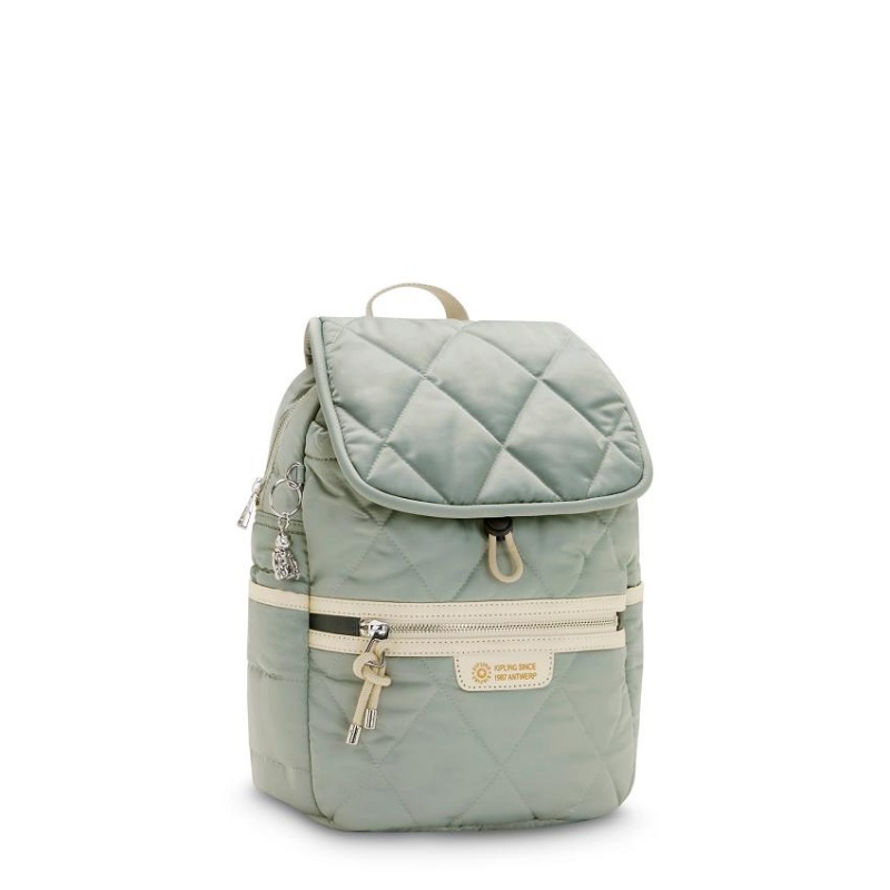 Olive Kipling City Pack Small Fashion Backpacks | UAE-K1232G