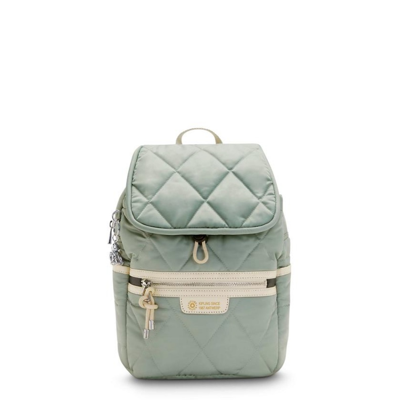 Olive Kipling City Pack Small Fashion Backpacks | UAE-K1232G