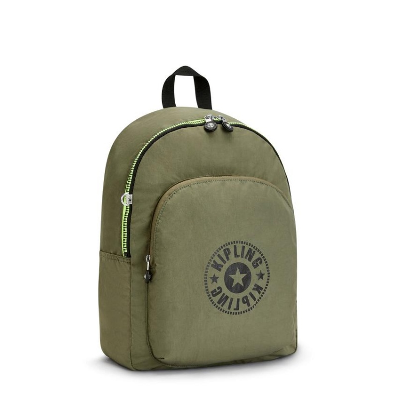 Olive Kipling Curtis Medium Travel Backpacks | UAE-K1424J