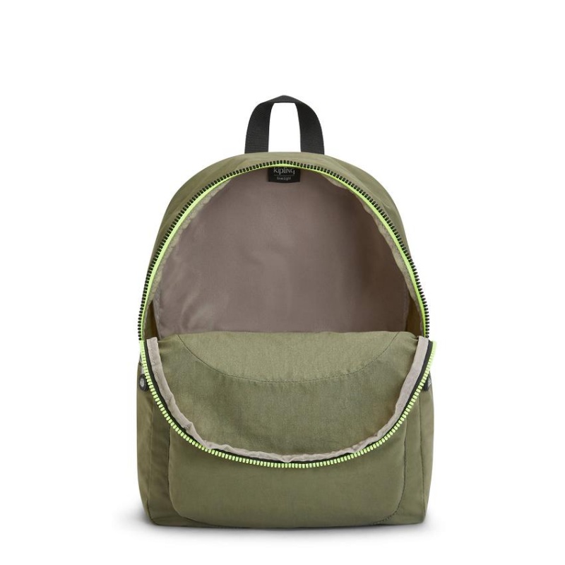 Olive Kipling Curtis Medium Travel Backpacks | UAE-K1424J