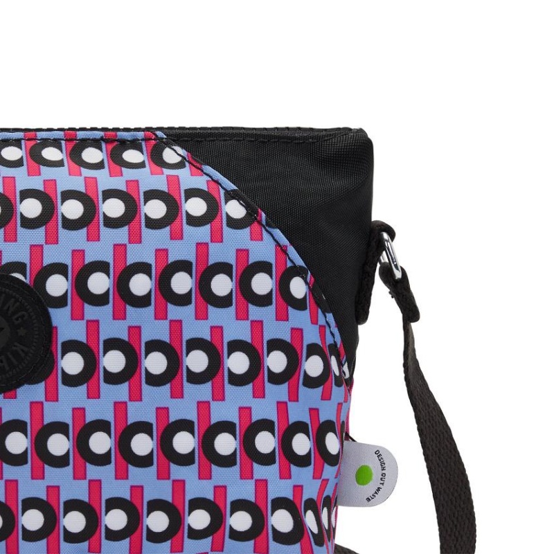 Pink Black Kipling Art Extra Small Crossbody Bags | UAE-K1507F