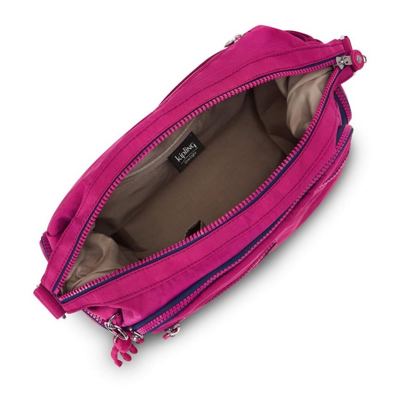 Pink Fuchsia Kipling Gabbie Crossbody Bags | UAE-K1570J