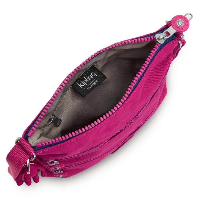 Pink Fuchsia Kipling Keiko Crossbody Bags | UAE-K1642F