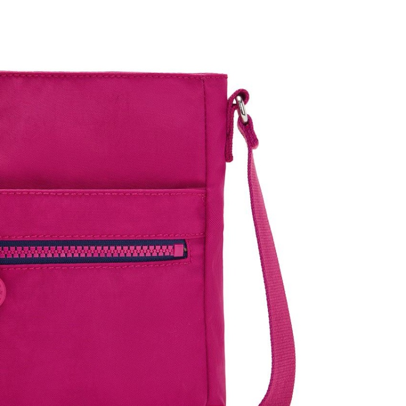 Pink Fuchsia Kipling New Angie Crossbody Bags | UAE-K1656D