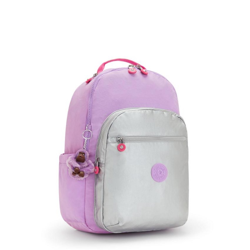 Purple Kipling Seoul Large Backpacks | UAE-K2186L