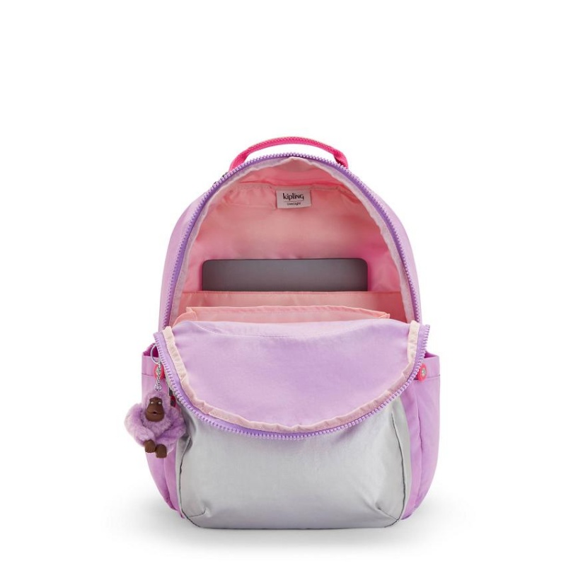 Purple Kipling Seoul Large Backpacks | UAE-K2186L