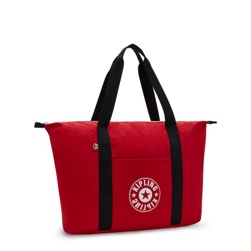 Red Kipling Art Medium Lite Duffle Bags | UAE-K2021F