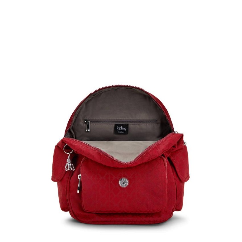 Red Kipling City Pack Small Fashion Backpacks | UAE-K1236Y