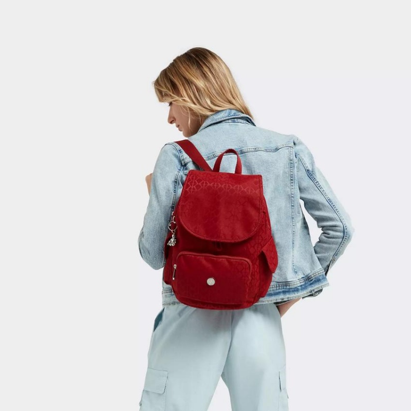 Red Kipling City Pack Small Fashion Backpacks | UAE-K1236Y