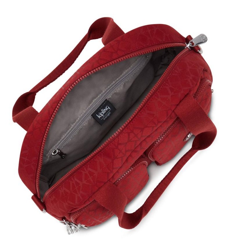 Red Kipling Cool Defea Crossbody Bags | UAE-K1539F